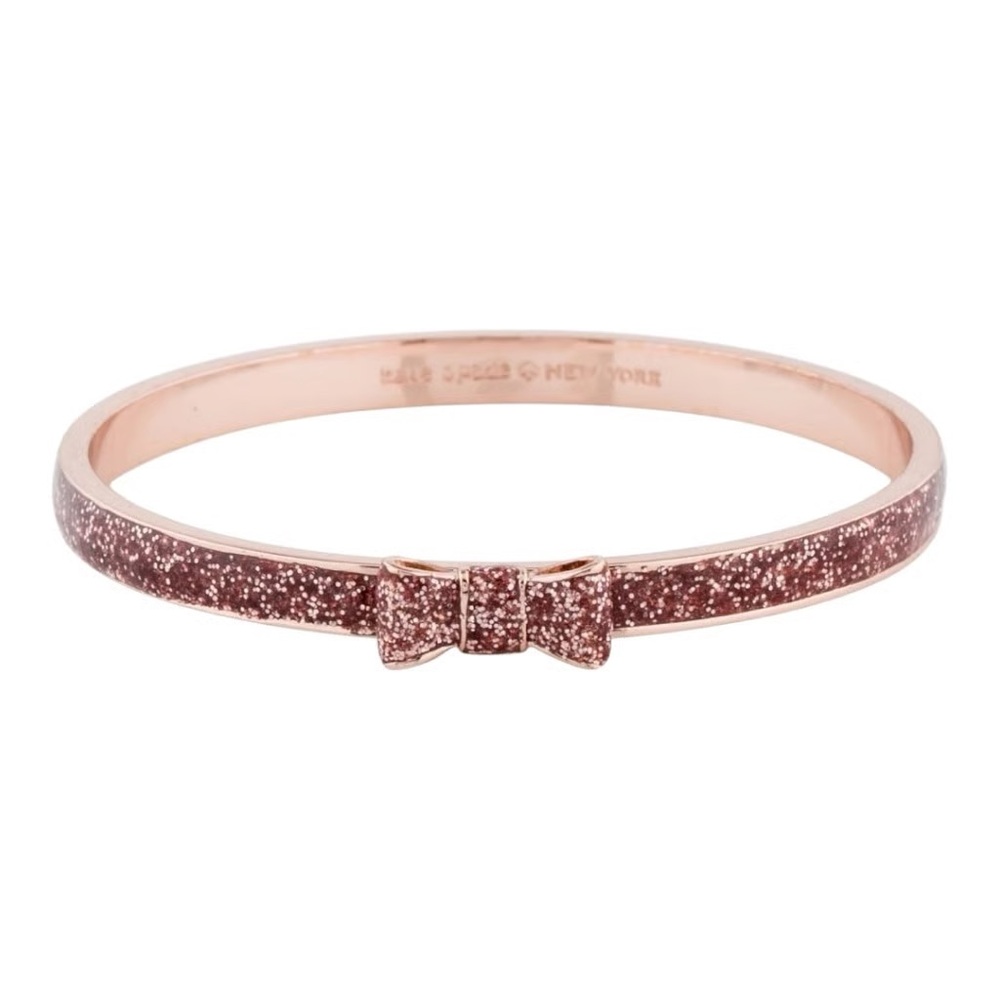 Kate Spade Rose Gold Glitter ✨ Bow 🎀 Bracelet - Size: OS